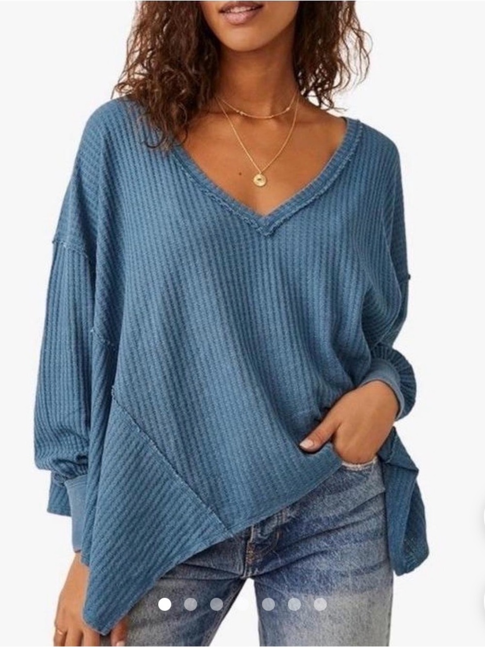 NWOT FREE PEOPLE coraline thermal top
